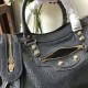 Replica Borsa a cremagliera Balenciaga Classic Metallic Edge City agnello