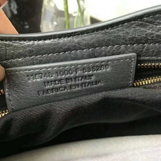 Replica Borsa a cremagliera Balenciaga Classic Metallic Edge City agnello