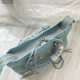 Replica Borsa Balenciaga Classic Metallic Edge City agnello azzurra