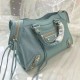 Replica Borsa Balenciaga Classic Metallic Edge City agnello azzurra