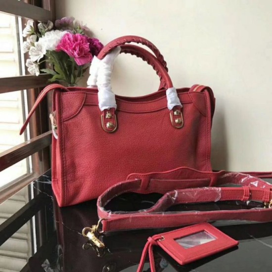Replica Borse Balenciaga Classic Metallic Edge City agnello