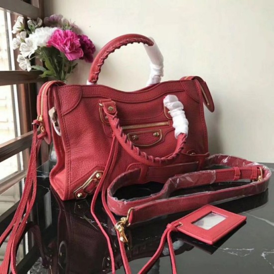 Replica Borse Balenciaga Classic Metallic Edge City agnello