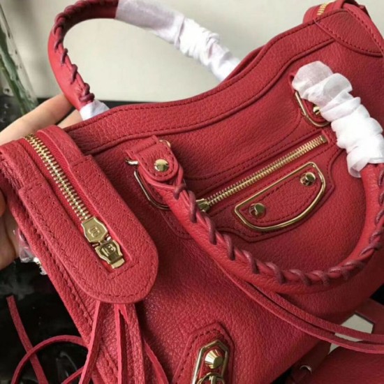 Replica Borse Balenciaga Classic Metallic Edge City agnello