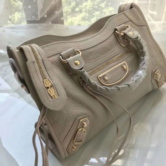 Replica Borsa agnello City Edge classica metallizzata Balenciaga