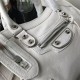 Replica Borsa Balenciaga Classic Metallic Edge City agnello bianca