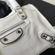 Replica Borsa Balenciaga Classic Metallic Edge City agnello bianca