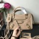 Replica Borsa Balenciaga Classic Metallic Edge City agnello Albicocca