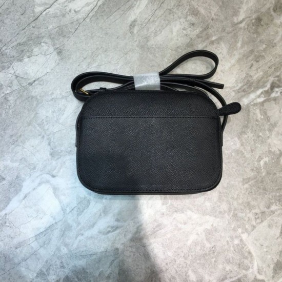 Replica Borsa per fotocamera piccola Balenciaga Everyday Pelle di vitello pieno fiore nera