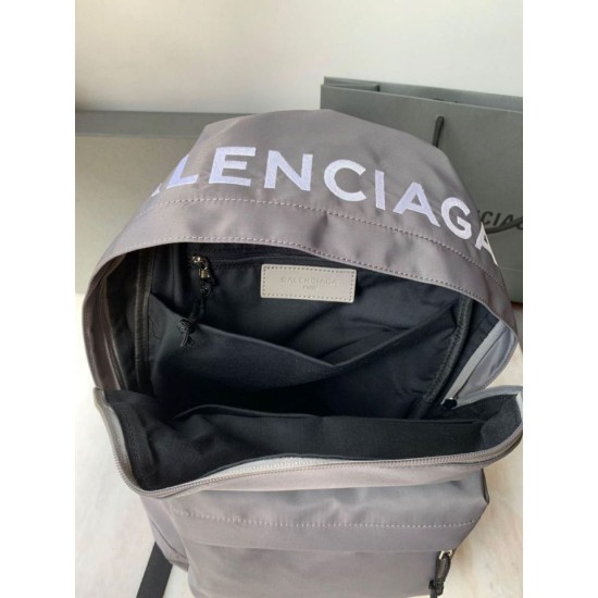 Replica Zaino Ruota Balenciaga Nylon Grigio