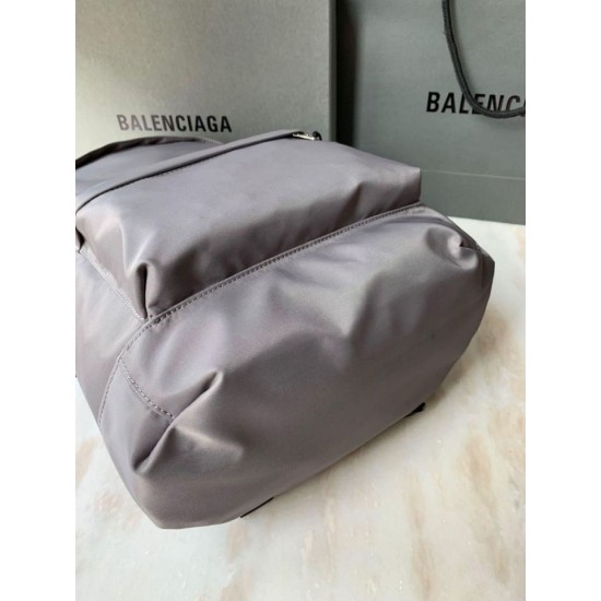Replica Zaino Ruota Balenciaga Nylon Grigio
