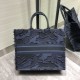 Replica Christian Dior Oversize Book Shopping Borse Blu scuro