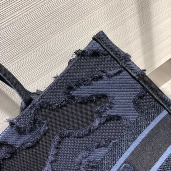 Replica Christian Dior Oversize Book Shopping Borse Blu scuro
