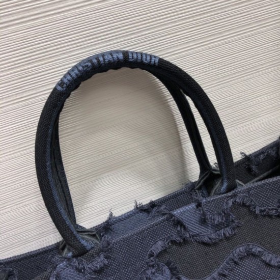 Replica Christian Dior Oversize Book Shopping Borse Blu scuro
