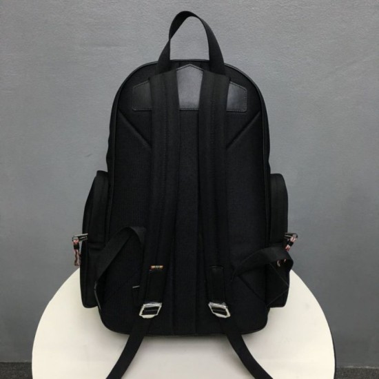 Replica Zaino Buris Nevis grande dettaglio logo Burberry