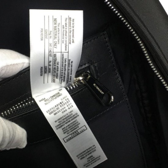 Replica Zaino Buris Nevis grande dettaglio logo Burberry
