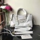 Replica Balenciaga Classic Metallic Edge City Borsa agnello con fessure per sabbiatura Beige