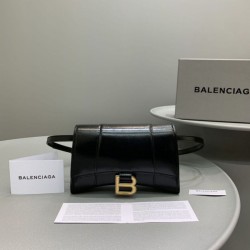 Replica Balenciaga Hourglass Beltbag Nero