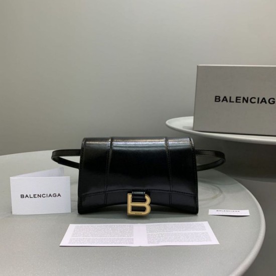 Replica Balenciaga Hourglass Beltbag Nero