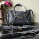 Replica Borsa a cremagliera Balenciaga Classic Metallic Edge City agnello