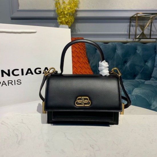 Replica Borsa a tracolla Balenciaga Sharp XS Satchel nera Replica Borsa a tracolla Balenciaga Sharp XS Satchel nera