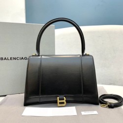 Replica Borsa a tracolla media Clessidra Balenciaga nera