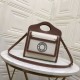 Replica Borsa logo Burberry tasca in tela con marrone