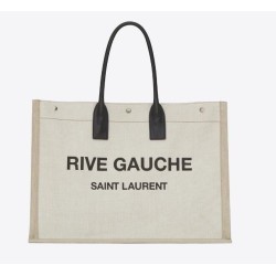 Replica Borsa tote YSL Saint Laurent Rive Gauche Beige