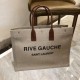 Replica Borsa tote YSL Saint Laurent Rive Gauche grigia