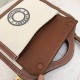 Replica Borsa logo Burberry tasca in tela con marrone
