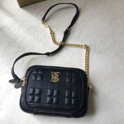 Replica Burberry Borsa per fotocamera trapuntata piccola nera