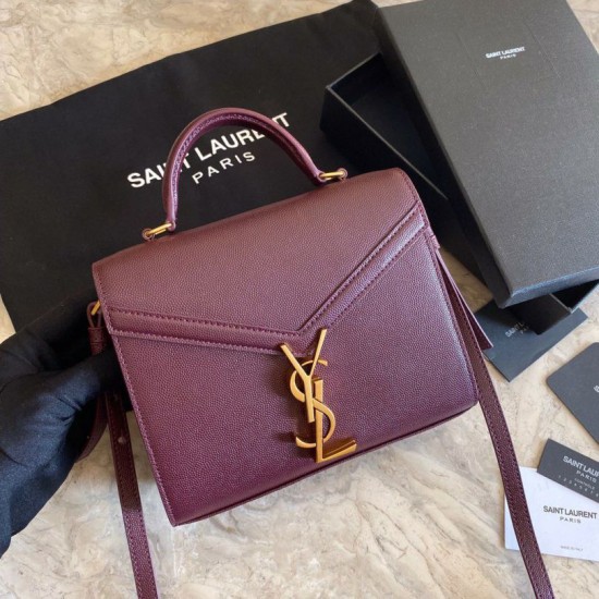 Replica Claret borsa media Yand Saint Laurent Cassandra