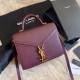 Replica Claret borsa media Yand Saint Laurent Cassandra