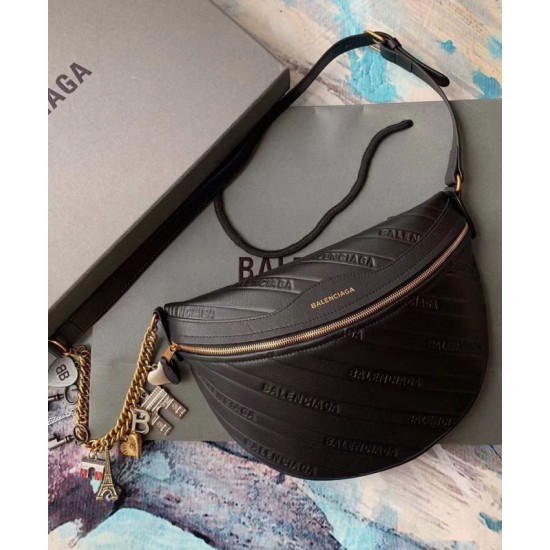 Replica Marsupio Balenciaga Souvenirs ultra piccolo nero