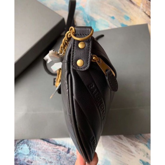 Replica Marsupio Balenciaga Souvenirs ultra piccolo nero