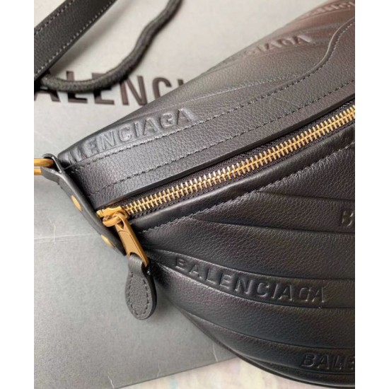 Replica Marsupio Balenciaga Souvenirs ultra piccolo nero