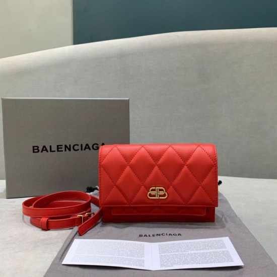 Replica Marsupio Balenciaga Sharp XS Rosso