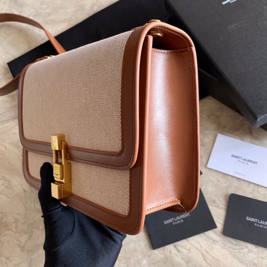 Replica Borsa in pelle liscia YSL Saint Laurent Carre