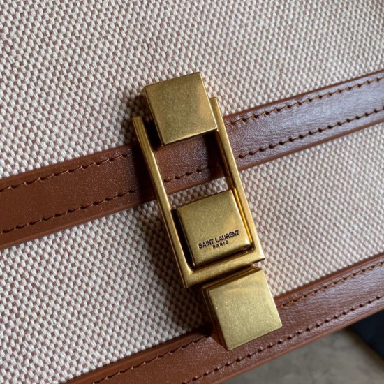 Replica Borsa in pelle liscia YSL Saint Laurent Carre