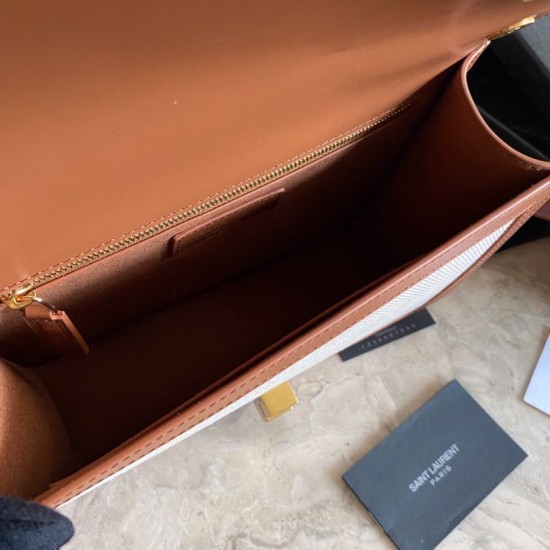Replica Borsa in pelle liscia YSL Saint Laurent Carre