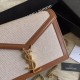 Replica YSL Saint Laurent Cassandra Monogram Clasp Bag Marrone