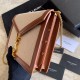 Replica YSL Saint Laurent Cassandra Monogram Clasp Bag Marrone