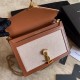 Replica YSL Saint Laurent Cassandra Monogram Clasp Bag Marrone