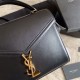 Replica Borsa media Cassandra YSL Saint Laurent nera