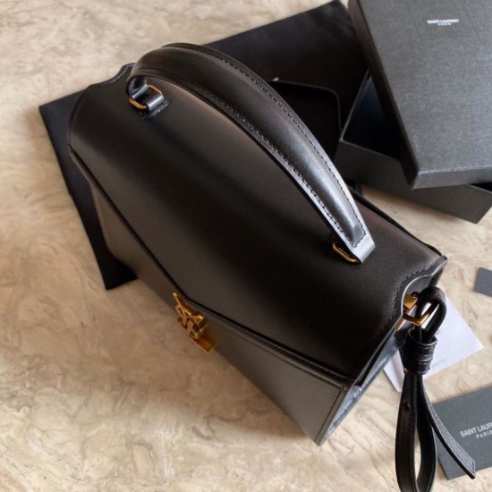 Replica Borsa media Cassandra YSL Saint Laurent nera