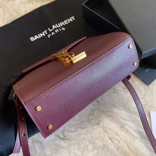 Replica Claret borsa media Yand Saint Laurent Cassandra