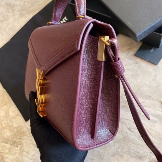 Replica Claret borsa media Yand Saint Laurent Cassandra