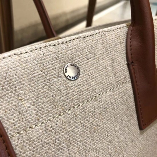Replica Borsa tote YSL Saint Laurent Rive Gauche grigia