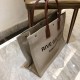 Replica Borsa tote YSL Saint Laurent Rive Gauche grigia