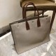 Replica Borsa tote YSL Saint Laurent Rive Gauche grigia