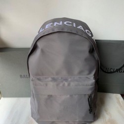 Replica Zaino Ruota Balenciaga Nylon Grigio